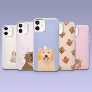 Golden Retriever Handyhülle Süßer Welpe Hund Liebhaber Cover für iPhone 16,15, 4,13,12 Samsung S25Fe,S24,S23,S22,A16,A26,A56 Pixel 9Pro,8A,7