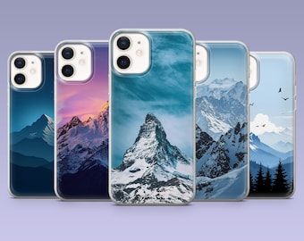 Berg Handy Hülle Landschaft Wanderlust Cover für iPhone 16,15, 14,13,12 Samsung S25Fe,S24,S23,S22,A16,A26,A56 Pixel 9Pro,8A,7