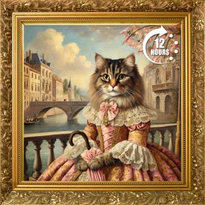 Custom Royal  Pet Portrait, Custom Portrait from Photo, Pet Lover Gift, Renaissance Pet Art, Personalized Pet Portrait, Pet Lovers Gift