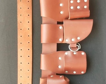 ハンドメイドレザーユーティリティベルトツールホルダー