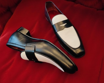 ハンドメイドの高級レザーシューズ | ツートンローファー、ドレスシューズ、カスタムフットウェア