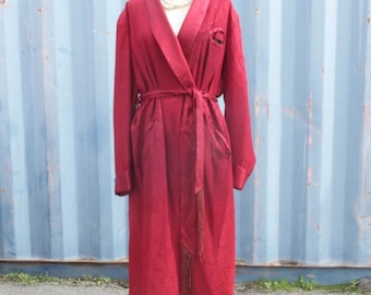 1940s Men's Bath Robe, Loungewear Custom Made Fully Lined Quality Fabric & Workmanship, Mansome Gift