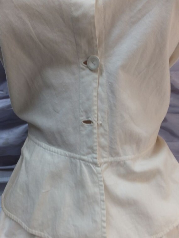 Victorian Girls Undergarment Set in White Cotton,… - image 10