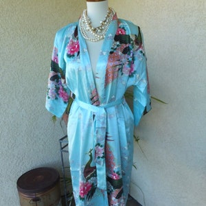 Silk Floral 70s Robe - Etsy