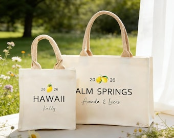 Sacolas de boas-vindas personalizadas com tema de limão para casamento, sacolas de lembrancinhas com tema cítrico para convidados, sacolas de brindes personalizadas para chá de panela, artigos para festa de casamento de verão