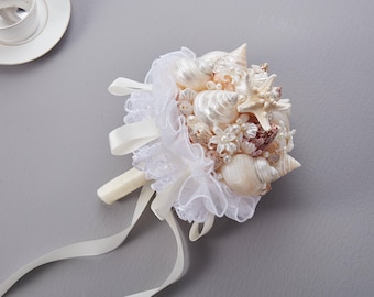 Buquês de Noiva, Buquês para Casamento na Praia, Presentes de Aniversário - Buquês Artesanais de Conchas e Búzios