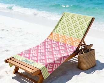 Bachelorette Party Favor,  Personalized Towel, Wedding Gift, Bachelorette Beach Towel, Gifts for Her