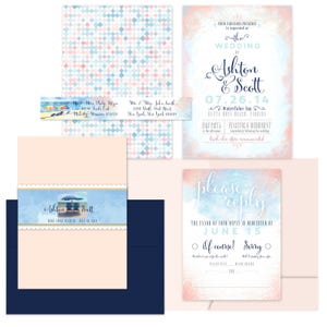 ASHTON Watercolor Wedding Invitation image 4