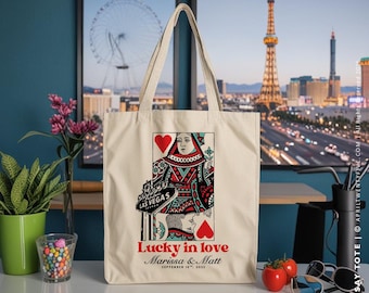 Las Vegas Travel Tote, Queen of Hearts Design, Welcome Gift