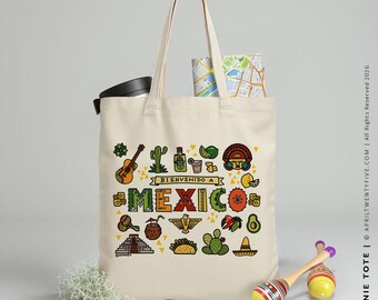 Ronnie Mexico Tote Bag, Welcome Gift, Destination Wedding Favor, Corporate Retreat Gift