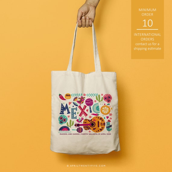 Mexico Custom Totes Bridesmaid Gift Custom Tote Bag Otomi | Etsy