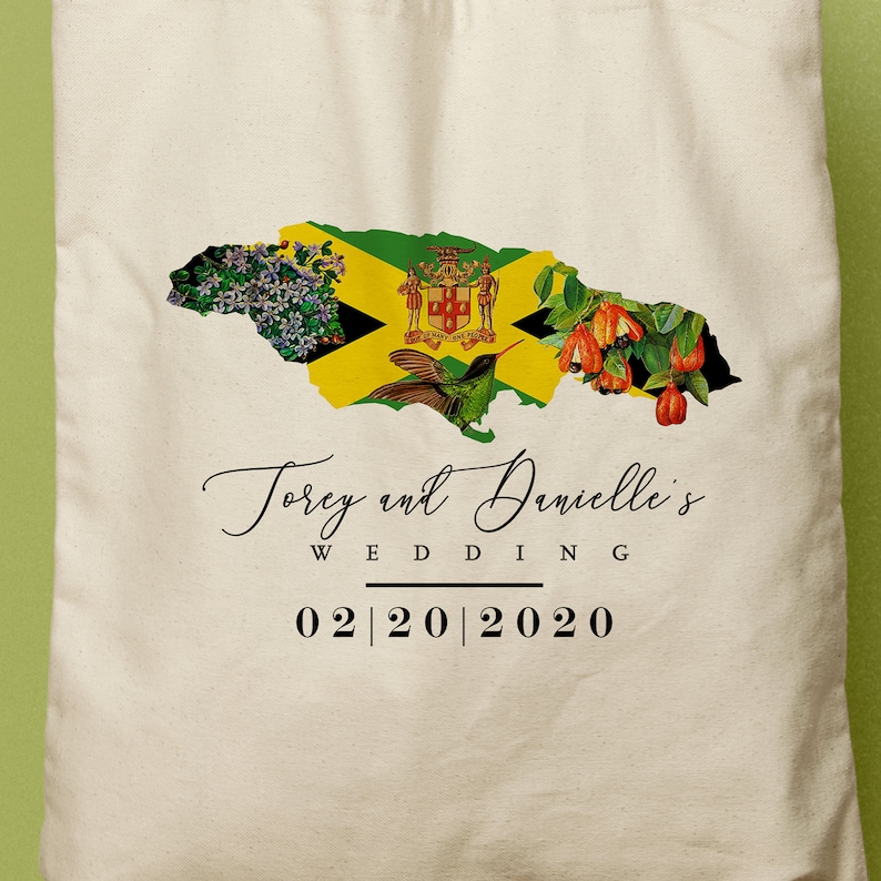 jamaican map flag national flower bird and fruit custom etsy