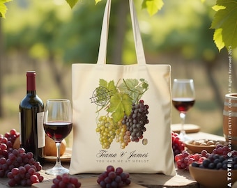 Personalized Napa Valley Tote Bag – Vineyard-Inspired Gift for Travel & Events