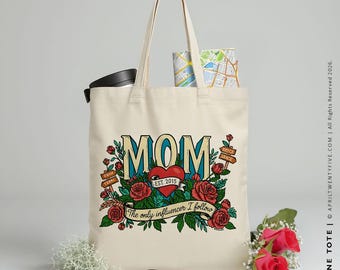 Janine Mom Tote Bag, Personalized Gift, Mother’s Day, Custom Name Tote