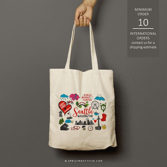 Canvas tote bag etsy Clearance