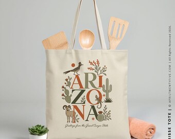 Clarisse Arizona Tote Bag, Arizona Welcome Bag, Destination Wedding Gift, Travel Tote Arizona