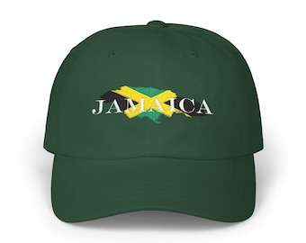 Jamaica Flag Embroidered Dad Baseball Cap