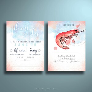 ASHTON Watercolor Wedding Invitation image 2