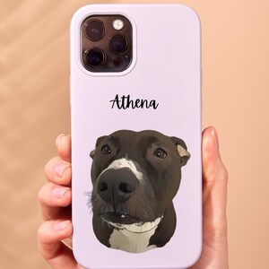 Custom Cartoon Pet Name Magnetic Phone Case, Tough, Personalized Phone Cover, Pet Lover Gift, Cute Cartoon Animal, Phone Accessories