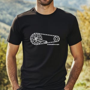 Bicycle chain Bike T-Shirt, T-Shirt with bicycle motif, Shirt for bicycle lovers, Mountain bike T-Shirt, Gift bicycle, T-Shirt bicycle