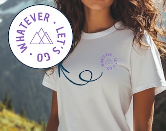 Camiseta minimalista para amantes de la montaña, ideal para amantes de la naturaleza, ideal para senderistas, inspiradora y para senderismo.