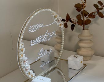 Personalised ring tray, Nikah, Engagement Wedding, Katb kitab. 3D ring display
