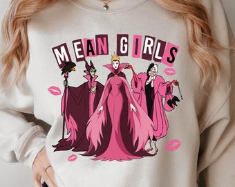 Mean Girls Shirt, Disney Villain Tee, Disney Girls Shirt, Halloween Shirt, Disney Vacation Tee, Villain Love tee, Halloween Gifts