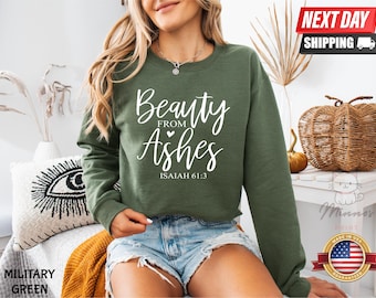 Beauty From Ashes Shirt, Jesus Shirt, Christian Shirt, Religious Tee, Faith Shirt, Bible Shirt, Christian Shirts For Women, Religion Shirt