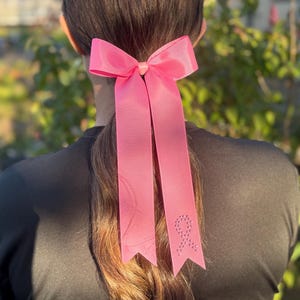 Pink Awareness Cheer Bow