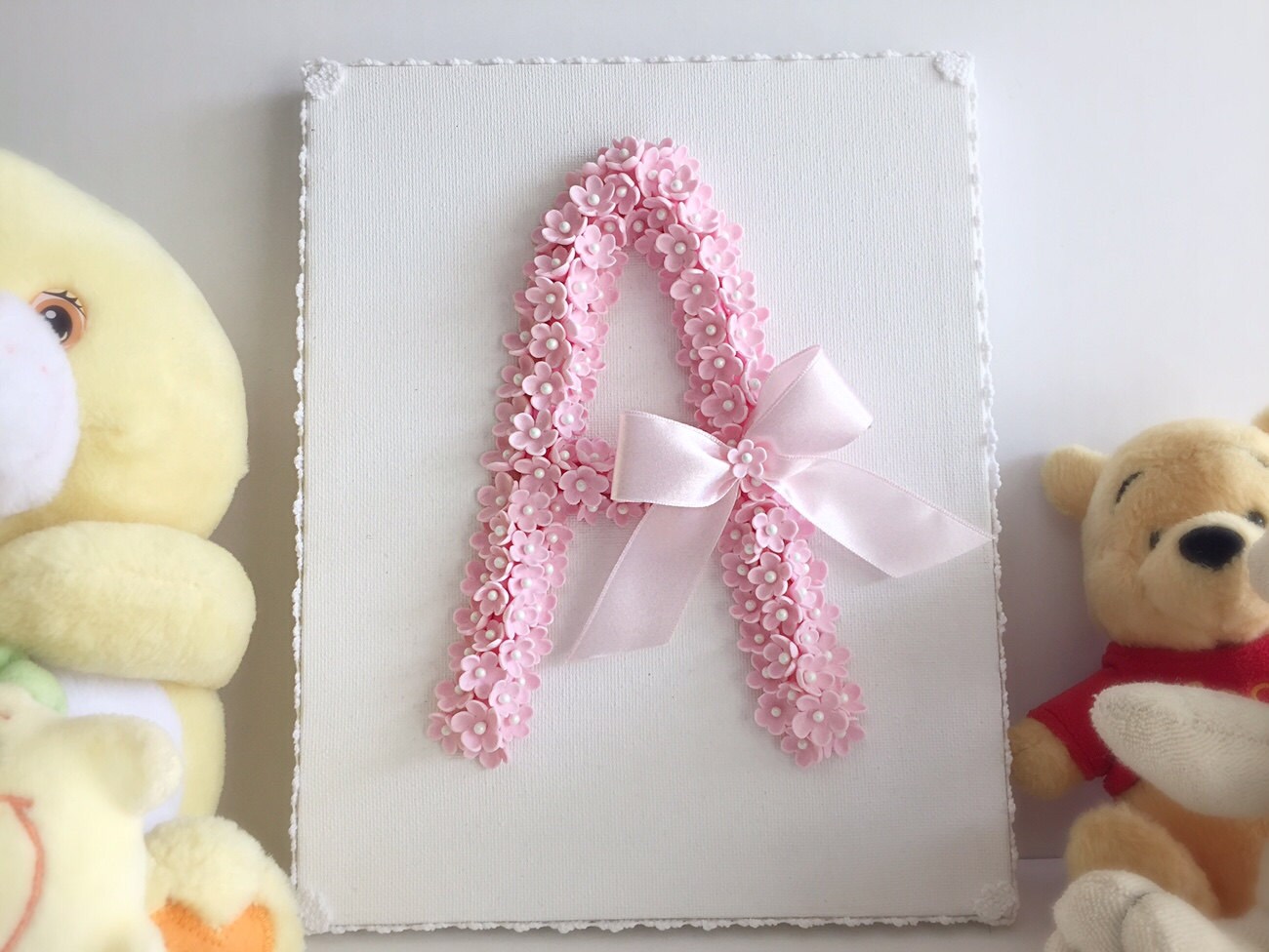 Initial Wall Decor Nursery Room Design Kids Room Decor Floral Initial