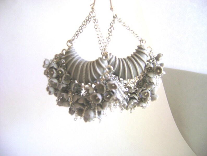 gray-chandelier-earrings-polymer-clay-earrings-made-to-order-etsy