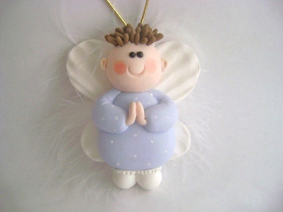 Guardian Angel Ornament Kids Ornament Birthday Baby Shower Etsy