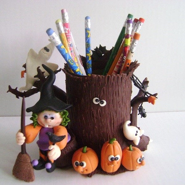 Halloween Decoration Pencil Holder Straw Holder Kids Gifts for Halloween Made to Order