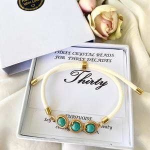 Choose The Decades 20th/30th/40th/50th  Birthday Adjustable Crystal Bracelet Gift, Women&#39;s Bracelet Birthday Gift For  Her Friends Sister