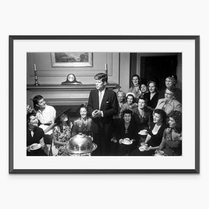 John F Kennedy, Photography Prints, Vintage Poster, John F Kennedy Print, Black and White Wall Art, Museum Quality Photography Poster