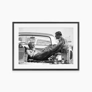 Steve McQueen, Fotografie Drucke, Steve McQueen Druck, Vintage Poster, Schwarz-Weiß-Wandkunst, Fotografie Poster in Museumsqualität