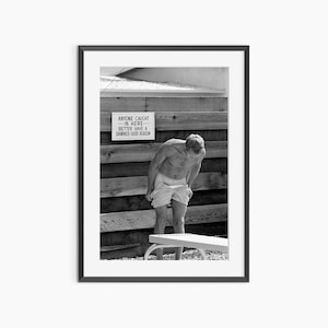 Steve McQueen, stampe fotografiche, poster di Steve McQueen, poster vintage, arte murale in bianco e nero, poster fotografico di qualità museale
