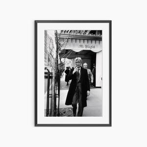David Bowie, impresiones fotográficas, póster de David Bowie, póster retro, arte mural en blanco y negro, impresión retro, póster fotográfico con calidad de museo