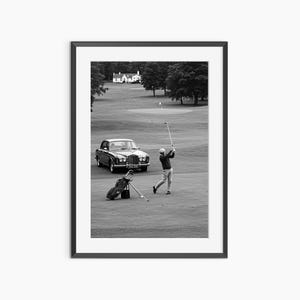 Arte mural de golf, láminas fotográficas, pósteres de golf, impresiones artísticas, láminas de golf, láminas retro, arte mural en blanco y negro, arte mural de calidad museística