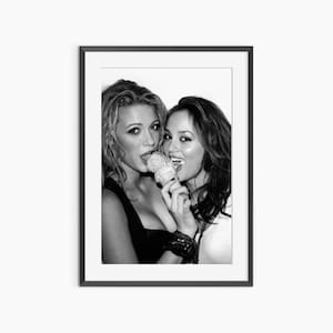 Blair Waldorf, Serena van deer Woodsen, Impresiones fotográficas, Gossip Girl, Blake Lively, Leighton Meester, Póster fotográfico de calidad museística