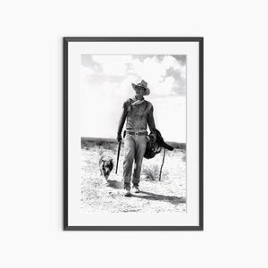 John Wayne, impressões fotográficas, Hondo, pôster de John Wayne, pôster retrô, arte de parede em preto e branco, pôster de fotografia de nível de museu