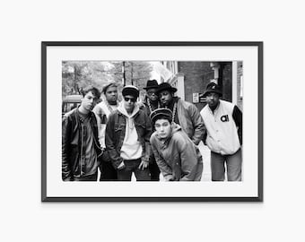 Beastie Boys Poster, Photography Prints, Run DMC, Beastie Boys, Vintage Poster, Black and White Wall Art, Museum Quality Photography Poster