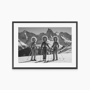 Ski Art, Photography Prints, Ski Room Decor, Wall Art Prints, Ski Poster, Winter Art Prints, Black and White Prints, Museum Grade Wall Art