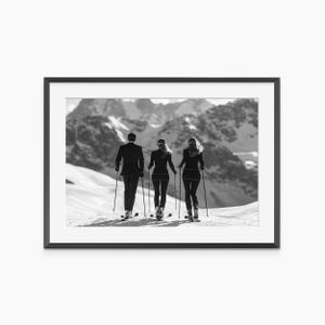 Ski Wall Art, Photography Prints, Ski Poster, Winter Prints, Black and White Wall Art, Fine Art Print, Museum Quality Photography Poster