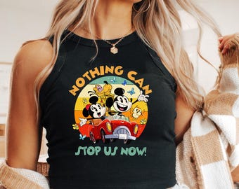 Nothing Can Stop Us Now Racer Tank Top, Mickey & Minnie&#39;s Runaway Railway Racerback, WDW Magic Kingdom Tank Top, Disneyland Gift