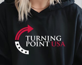 Turning Point USA-luvtröja, Patriot Charlie Kirk-tröja, Vila i frid Charlie-tröja, Charlie Kirk-minnes-T-shirt, Republikansk skjorta