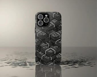 Geld Thema Handyhülle für iPhone 16 Pro Max, 15 Plus, 14, 13, 12, 11, XS Samsung S25, S24, S23, Pixel 9 Pro, Aesthetic Case