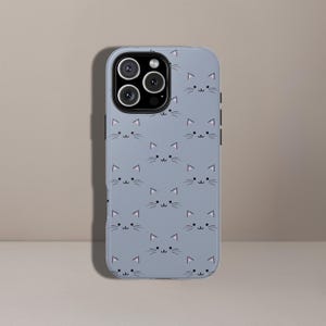 Cat Phone Case Funny Aesthetic Cat Meme Cat lover Cute Cat Art Cover For iPhone 16 Pro, 14, 15, 13, 12, Samsung S25, S24, S23, S22, Pixel 9