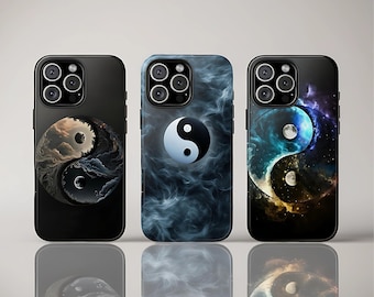 Yin Yang Handyhülle, Aesthetic Cover für iPhone 16 Pro Max, 15 Plus, 14, 13, 12, 11, XS & Samsung S25, S24, S23, S22, S21, Pixel 9 Pro, 8