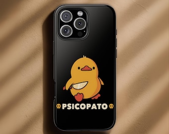 Funny Animal Phone Case, Psycopato Duck, Samsung S25, Iphone 17, 16, 15